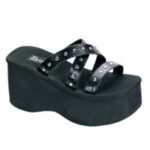 Demonia Black Vegan Leather Funn-19 - Image 6
