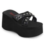 Demonia Black Vegan Leather Funn-29 - Image 6