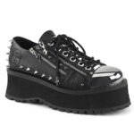 Demonia Black Vegan Leather Gravedigger-04 - Image 2