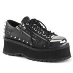 Demonia Black Vegan Leather Gravedigger-04 - Image 6