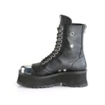 Demonia Black Vegan Leather Gravedigger-10 - Image 4
