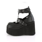 Demonia Black Vegan Leather Kera-12 - Image 4