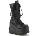 Demonia Black Vegan Leather-Patent Void-118 - Image 2