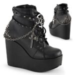 Demonia Black Vegan Leather Poison-101
