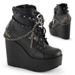 Demonia Black Vegan Leather Poison-101 - Image 6