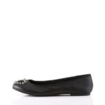 Demonia Black Vegan Leather-Pony Faux Fur Star-24 - Image 4