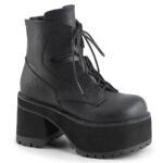 Demonia Black Vegan Leather Ranger-102