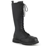 Demonia Black Vegan Leather Riot-20 - Image 2