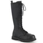 Demonia Black Vegan Leather Riot-20 - Image 6