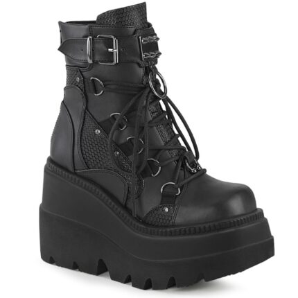 Demonia Black Vegan Leather Shaker-60