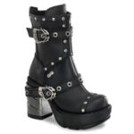 Demonia Black Vegan Leather Sinister-201 - Image 6