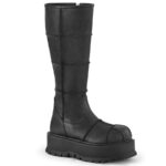 Demonia Black Vegan Leather Slacker-230 - Image 2