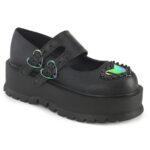 Demonia Black Vegan Leather Slacker-25 - Image 2