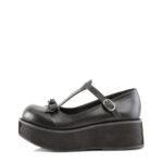 Demonia Black Vegan Leather Sprite-03 - Image 4