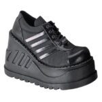 Demonia Black Vegan Leather Stomp-08
