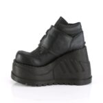 Demonia Black Vegan Leather Stomp-15 - Image 4