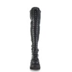 Demonia Black Vegan Leather-Stretch Shaker-350 - Image 3