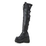 Demonia Black Vegan Leather-Stretch Shaker-350 - Image 4