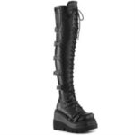 Demonia Black Vegan Leather-Stretch Shaker-350 - Image 6
