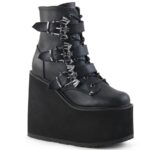 Demonia Black Vegan Leather Swing-103 - Image 2