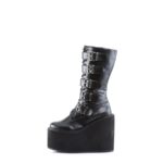 Demonia Black Vegan Leather Swing-220 - Image 4