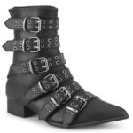 Demonia Black Vegan Leather Warlock-70 - Image 2
