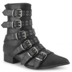 Demonia Black Vegan Leather Warlock-70 - Image 6