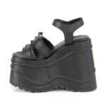 Demonia Black Vegan Leather Wave-13 - Image 4