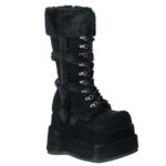 Demonia Black Vegan Suede Bear-202 - Image 2