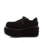 Demonia Black Vegan Suede Tempo-08 - Image 4