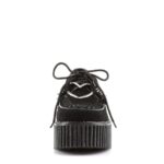 Demonia Black Vegan Suede-Vegan Leather Creeper-206 - Image 3