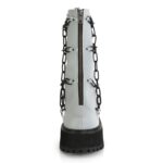 Demonia Gray Reflective Vegan Leather Assault-66 - Image 3