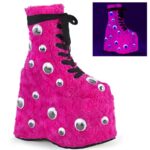 Demonia Hot Pink Fur Slay-206 - Image 2