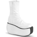 Demonia White Faux Suede Violet-100 - Image 6