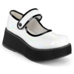 Demonia White Holo Patent Sprite-01 - Image 2