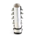 Demonia White Patent Slacker-160 - Image 5