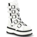 Demonia White Patent Slacker-160 - Image 6