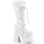 Demonia White Vegan Leather Camel-311 - Image 2