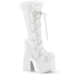 Demonia White Vegan Leather Camel-311 - Image 6