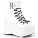 Demonia White Vegan Leather Kera-21
