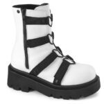 Demonia White Vegan Leather-Nylon Renegade-50