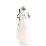 Demonia White Vegan Leather Shaker-52 - Image 5