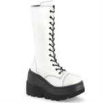 Demonia White Vegan Leather Shaker-72 - Image 6