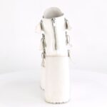 Demonia White Vegan Leather Swing-105 - Image 5