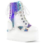 Demonia White Vegan Leather Swing-115 - Image 2