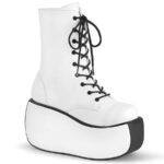 Demonia White Vegan Leather Violet-120 - Image 2