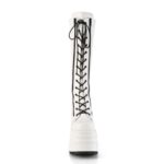 Demonia White Vegan Leather Wave-200 - Image 3