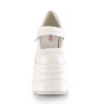 Demonia White Vegan Leather Wave-32 - Image 3
