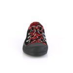 Deviant-05 Demonia Black Suede-Red Plaid - Image 3