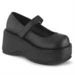 Dollie-01 Black Vegan Leather Demonia - Image 6